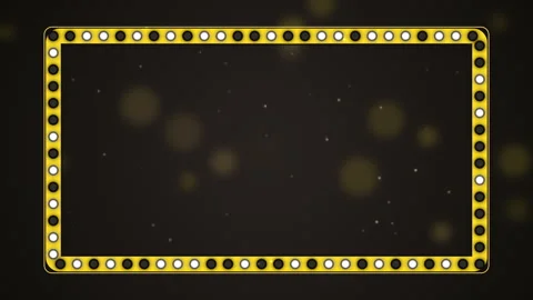 Black Friday Marquee Light Bulbs Frame on Black Loop Background Stock Footage 346186556