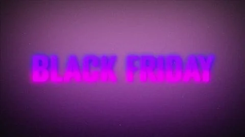 Black Friday message in retro 80s style, discount sale message concept. Stock Illustration