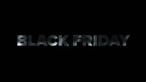 Black Friday Metallic Stock Footage 320234143