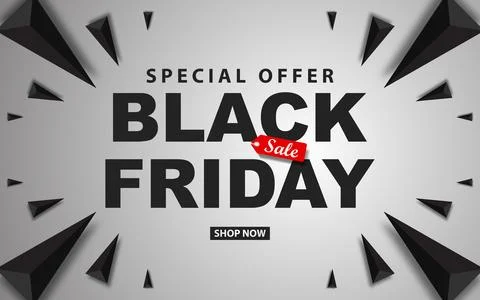 Black Friday minimalist background. Vector illustration. Stock Illustration