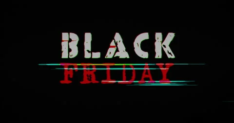 Black friday modern glitch Stock Footage 142009681