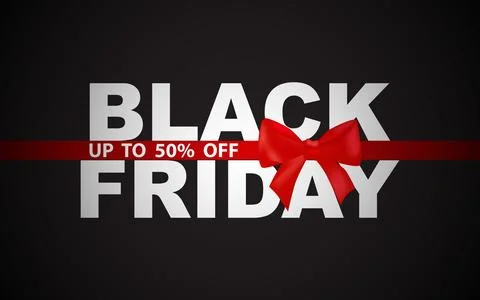 Black Friday. Modern typography design for Black Friday sale. Vector illust.. Stock Illustration