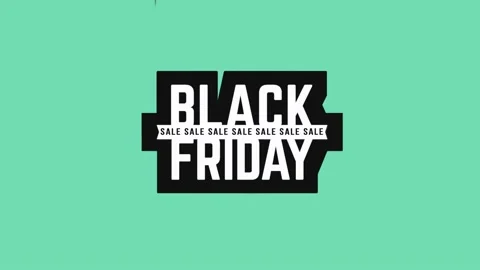 Black Friday motion graphic animation Stock Footage 142929289