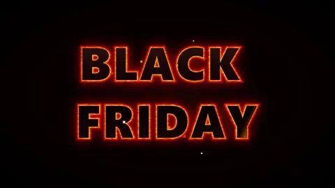 Black friday neon glowing text animation with dynamic light effects for ret.. Vidéo 344856100