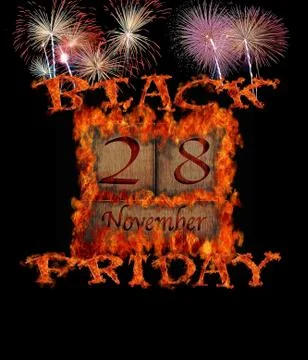 Black friday november 28. Stock Illustration