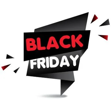 Black Friday Offer tag vector illustration Stock Illustration