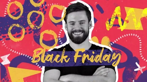 Black Friday Opener After Effects stock