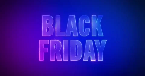 Black Friday. Particle Logo. Text Animation Stock-Footage 136074193