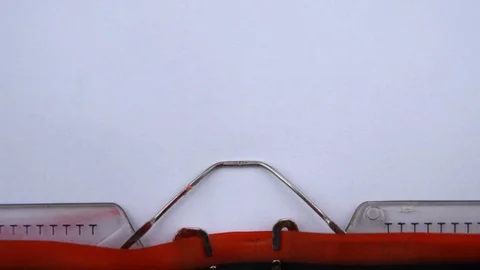 Black Friday - phrase printed on an old typewriter in red letters, close up. Stock Footage 126777018