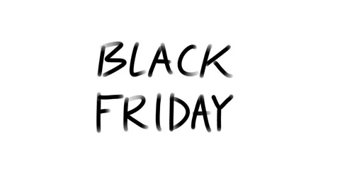 Black friday phrase white background Stock-Footage 276340694