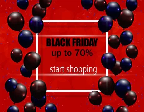 Black Friday. Postcard, flyer or invitation. Sale. The maximum discount. illu Stock Illustration