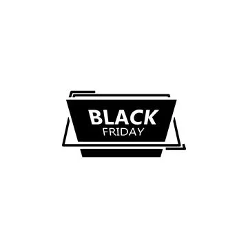 Black Friday poster stiker Stock Illustration