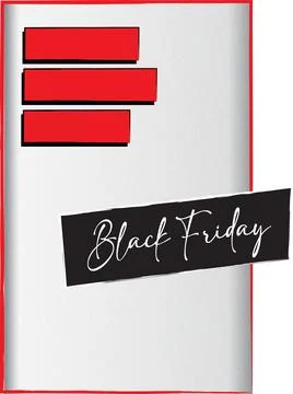 BLACK FRIDAY POSTER TEMPLATE. Use for promotion. Stock-Illustration