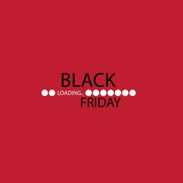 Black friday. Progress loading bar. Vector illustration Stockillustratie