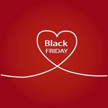 Black friday on red background eps - 10 vector Stock Illustration