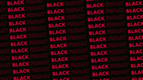 Black Friday red concept. Seamless loop dynamic typography background Stock Footage 256568648