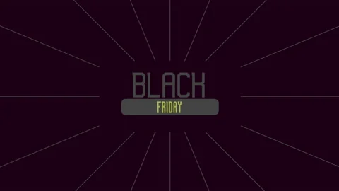 Black Friday with retro lines on brown modern gradient Video stock 221637968