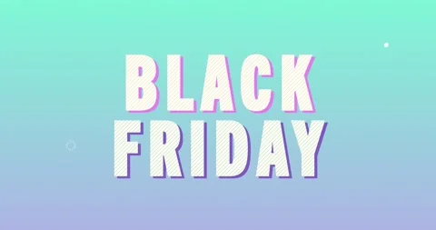 Black Friday. Retro Text Animation. Stock Footage 138204440