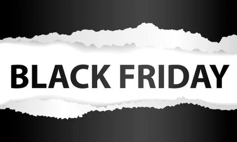 Black Friday ripped baner Stock Illustration