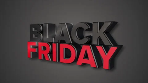 Black Friday Sale 3D animation Stock Footage 251908473