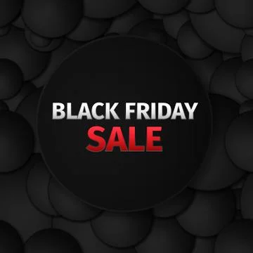 Black friday sale abstract vector illustration Stock Illustration