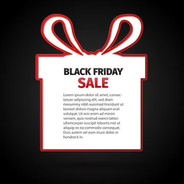 Black friday sale abstract vector illustration Stock Illustration