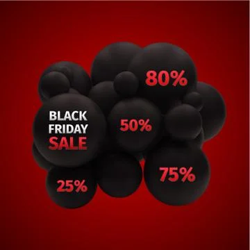 Black friday sale abstract vector illustration Illustrazione stock