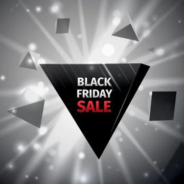 Black friday sale abstract vector illustration Stock Illustration