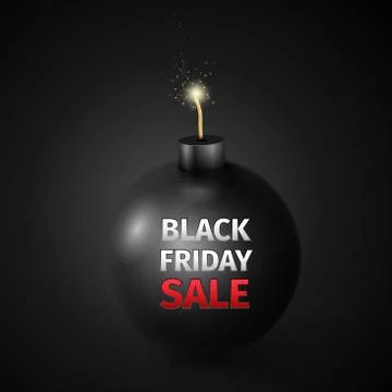 Black friday sale abstract vector illustration Stock Illustration