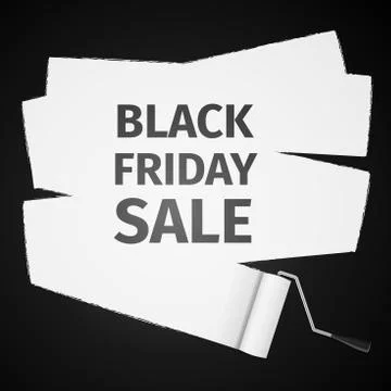 Black friday sale abstract vector illustration Stock Illustration