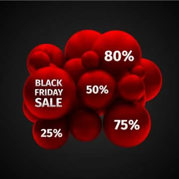 Black friday sale abstract vector illustration Stock Illustration