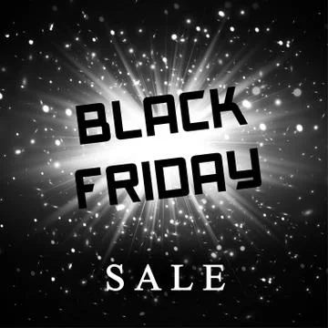 Black friday sale background  dark explosion Stock Illustration