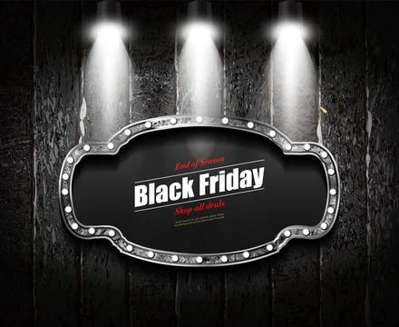Black Friday sale background. Stock Illustration