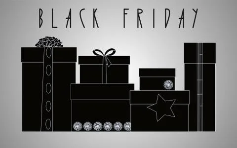 Black friday sale background. Vector illustration Stock Illustration