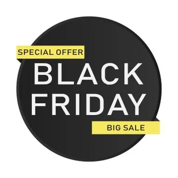 Black Friday sale design elements. Stock Illustration