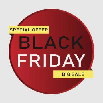 Black Friday sale design elements. Stock Illustration