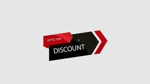 Black Friday sale discount up to 70 percent off sign banner for promo video.  Stock Footage 219521950