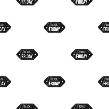 Black Friday sale tag pattern flat Stock Illustration