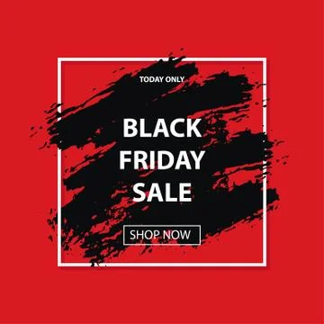 Black friday sale. Vector layout discount banner Stock Illustration