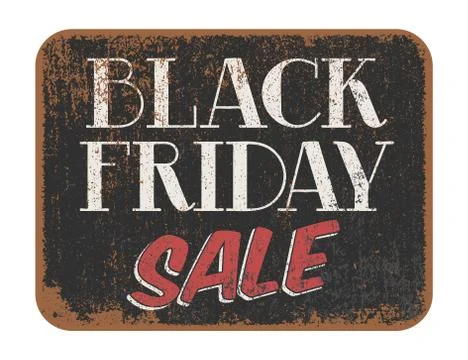 Black Friday Sale vintage sign Stock Illustration
