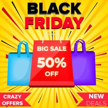 Black Friday sales Stock Illustration