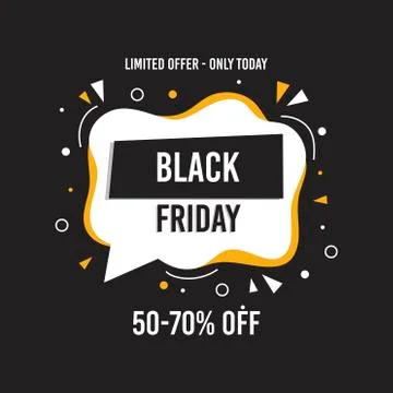 Black friday sales vector design Stock Illustration