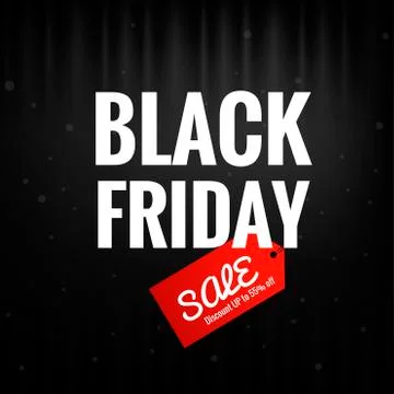 Black friday sales vector design Stock Illustration