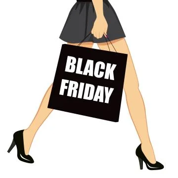 Black Friday Shopping Stock Illustration