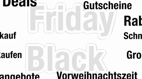 Black friday short intro text black white 1 Video stock 33880392