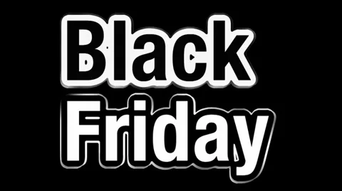Black friday short intro text Video stock 33880416
