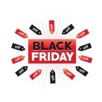 Black friday sign Stock Illustration