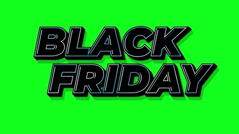 Black Friday sign looping animation on green background Stock Footage 342280354