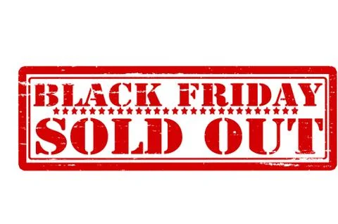 Black Friday sold out Illustrazione stock
