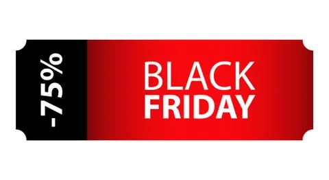 Black Friday special event ticket, movie night Stock Illustration